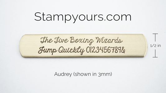 Audrey ( 2.5mm - 5.5mm ) - Stamp Yours