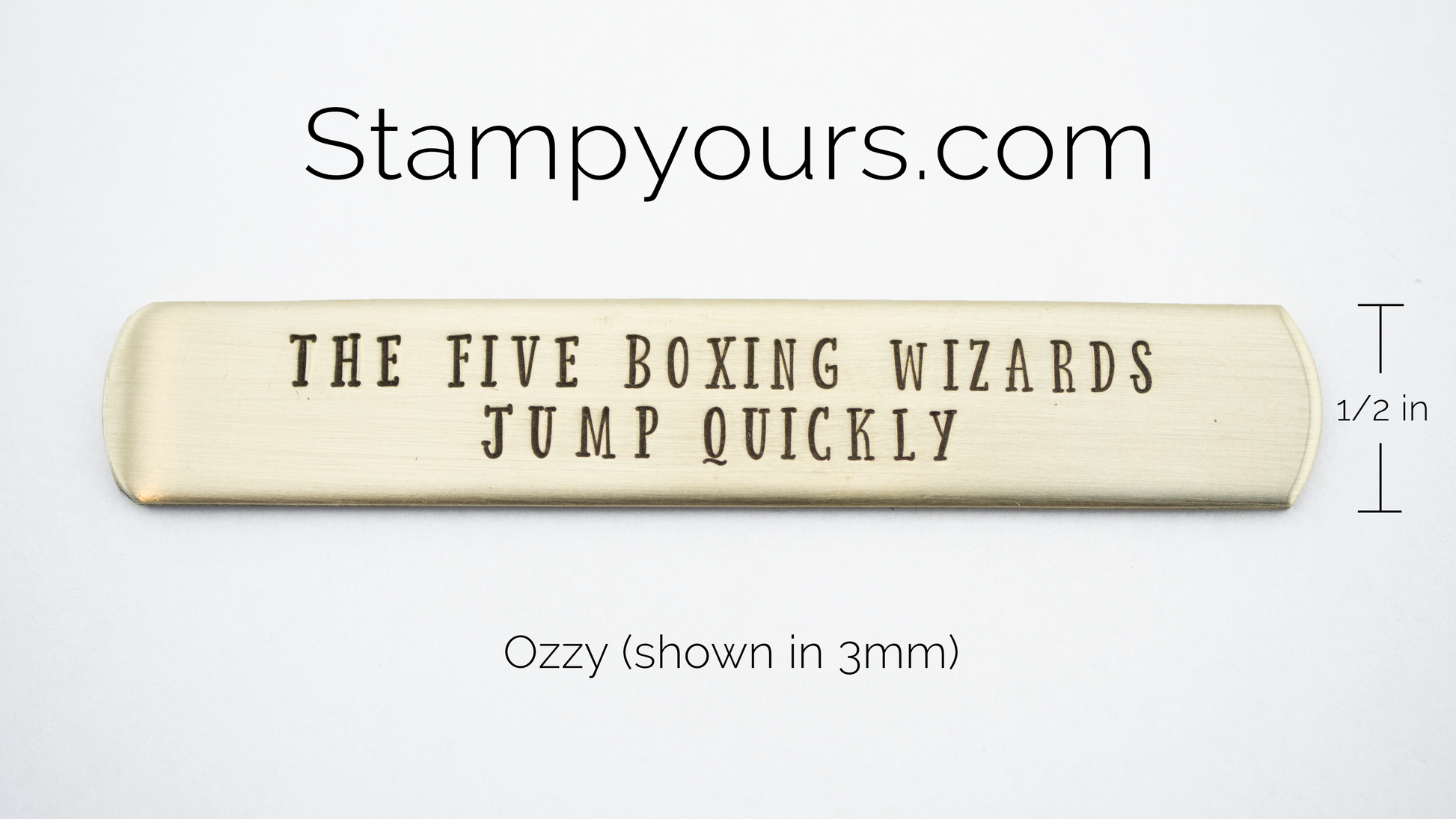 Ozzy ( 2.5mm - 6mm ) - Stamp Yours