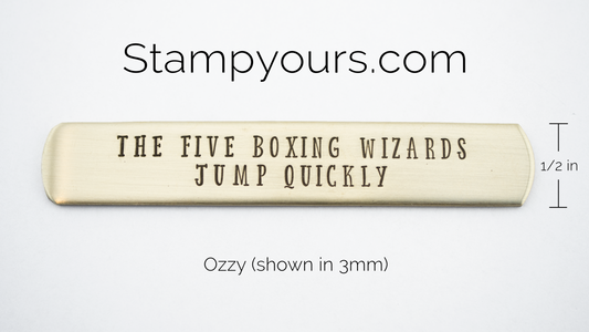 Ozzy ( 2.5mm - 6mm ) - Stamp Yours