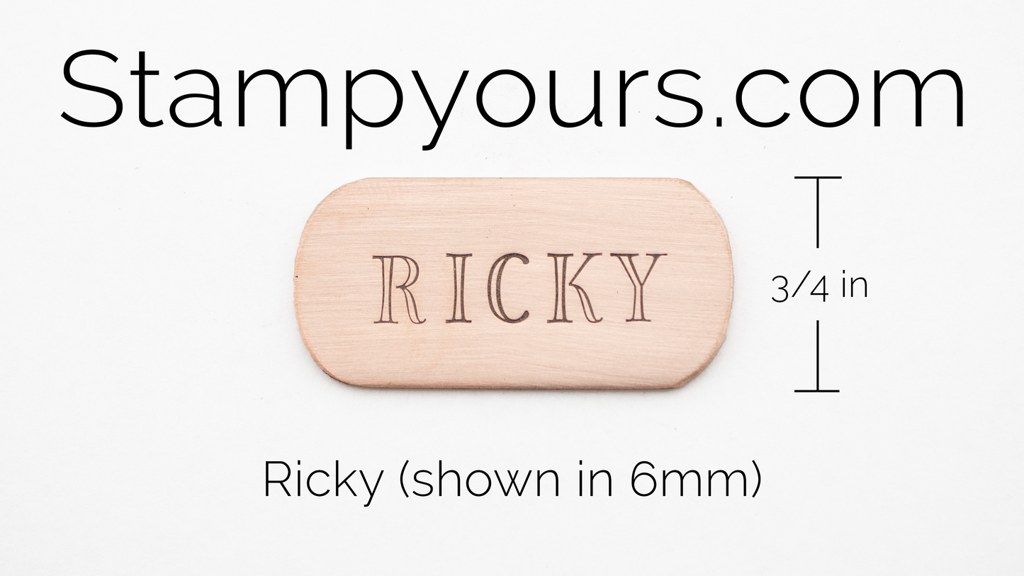 Ricky ( 4mm - 6mm ) - Stamp Yours