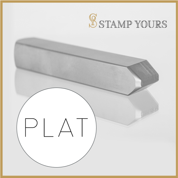 PLAT Marking Metal Hand Stamp By Stamp Yours