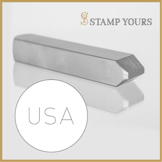 USA Marking Metal Hand Stamp By Stamp Yours