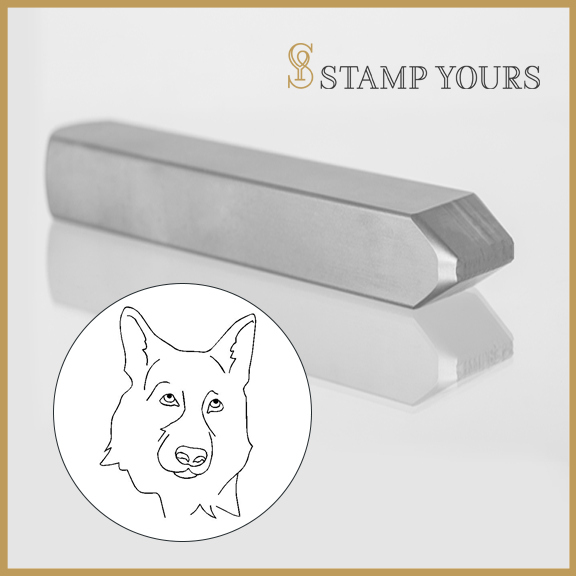 German Shepherd Metal Stamp - Stamp Yours