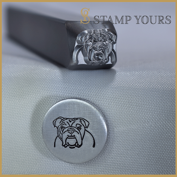 Bulldog Metal Stamp  English Bulldog Dog Breed Jewelry Stamp – Stamp Yours