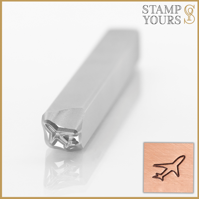 Air Plane Metal Stamp