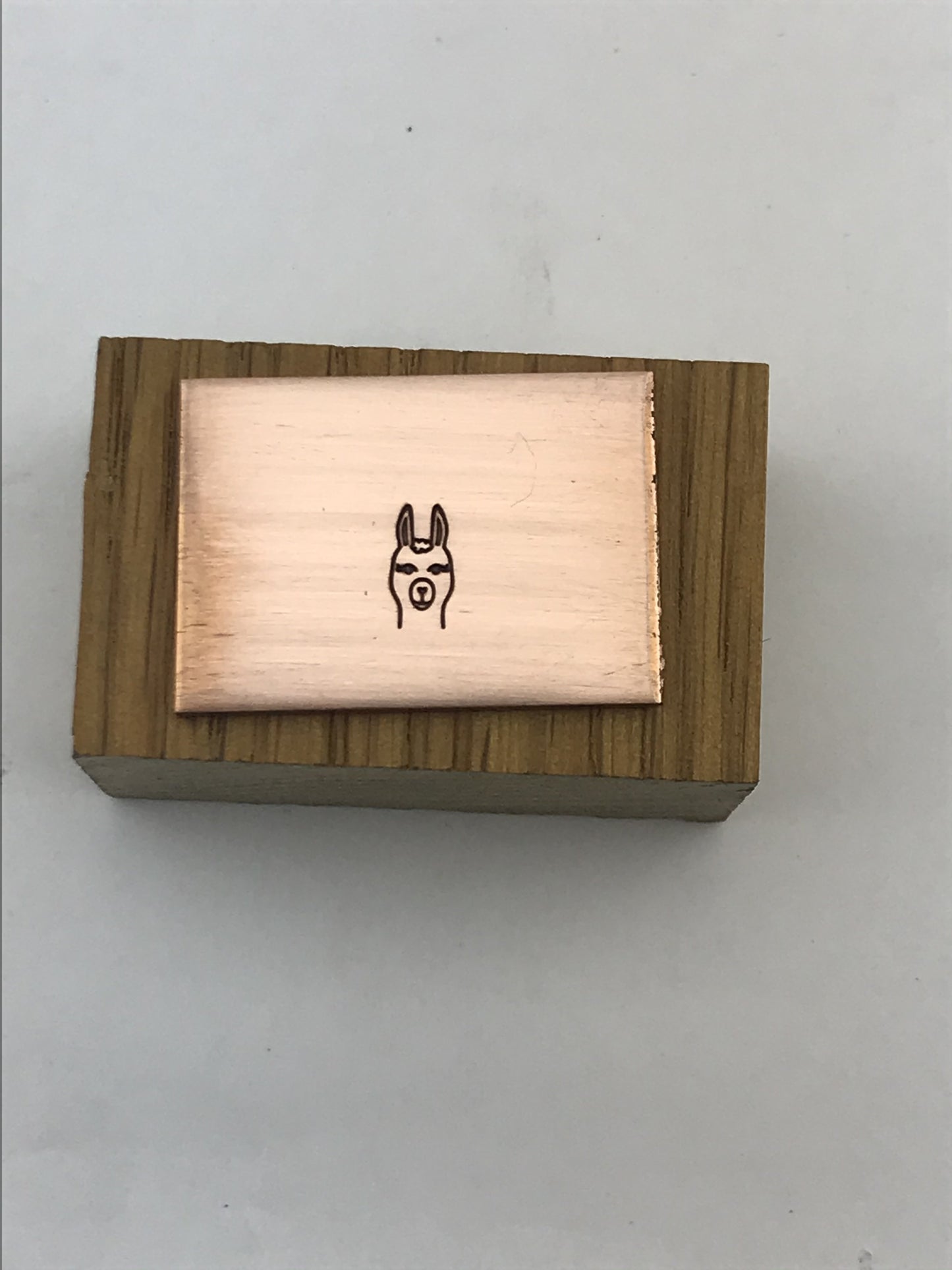 Llama Head Metal Stamp - Stamp Yours