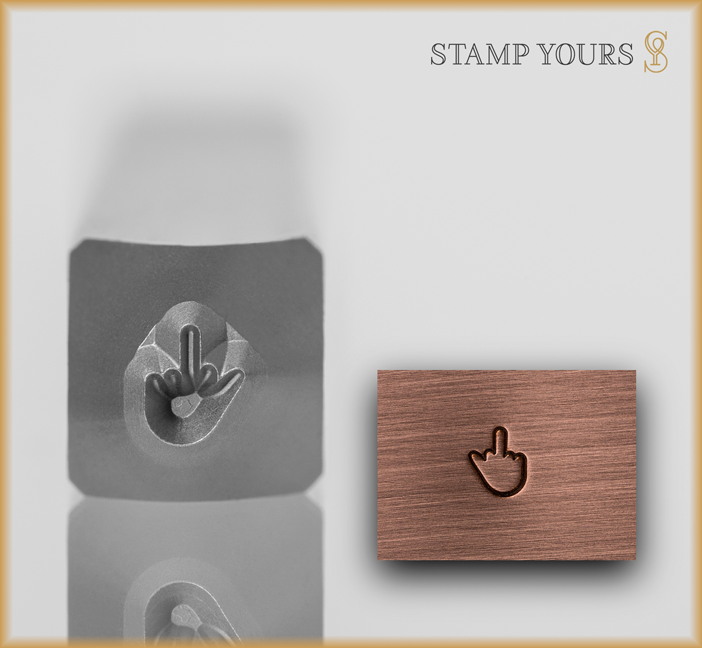 Middle Finger 3mm - Stamp Yours