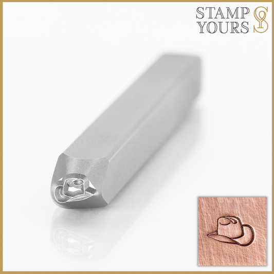 Cowboy Hat Metal Stamp Design for Stainless Steel and Jewelry Metals  By Stamp Yours