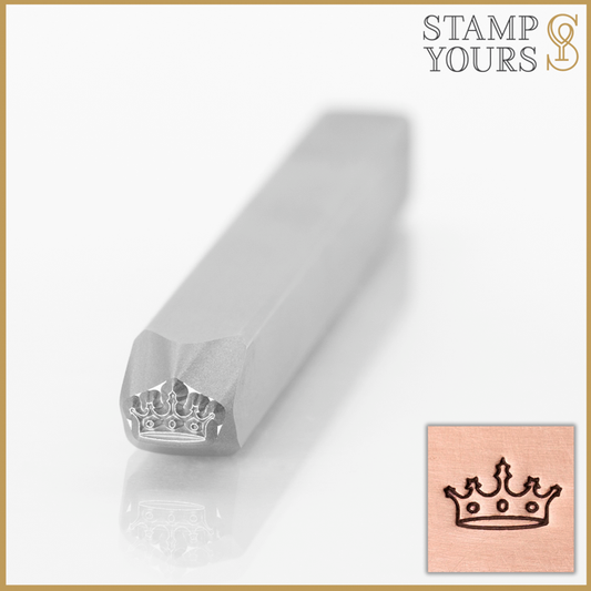 Crown Metal Stamp Design for Jewelry and Stainless Steel By Stamp Yours