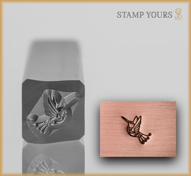 Swirly Tail Humming Bird - Stamp Yours