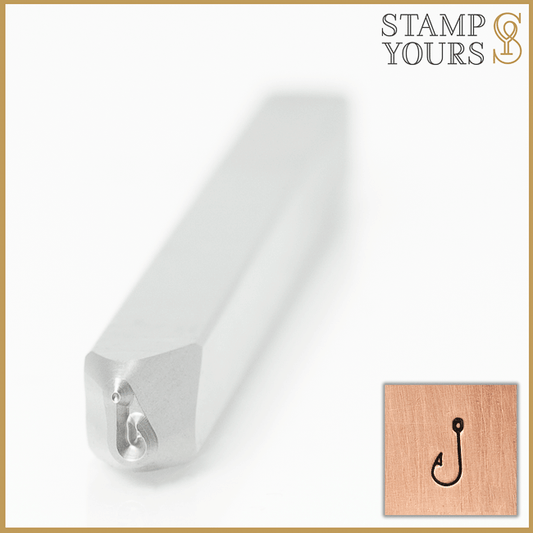 Fish Hook Metal Design Stamps for Jewelry and Stainless Steel By Stamp Yours