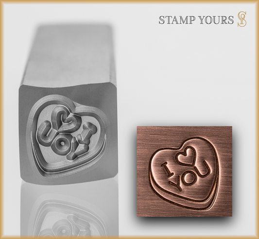 Candy Heart 3D "I <3 You" - Stamp Yours