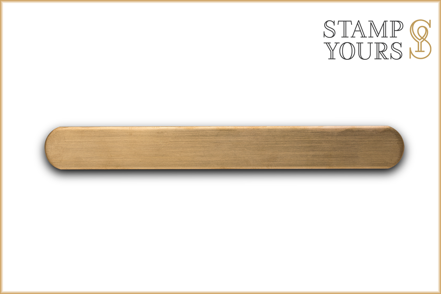 3/4" x 6-1/4" Brass Bracelet Blanks - Stamp Yours