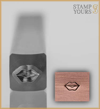 Kissy Lips Design Stamp 4mm - Stamp Yours