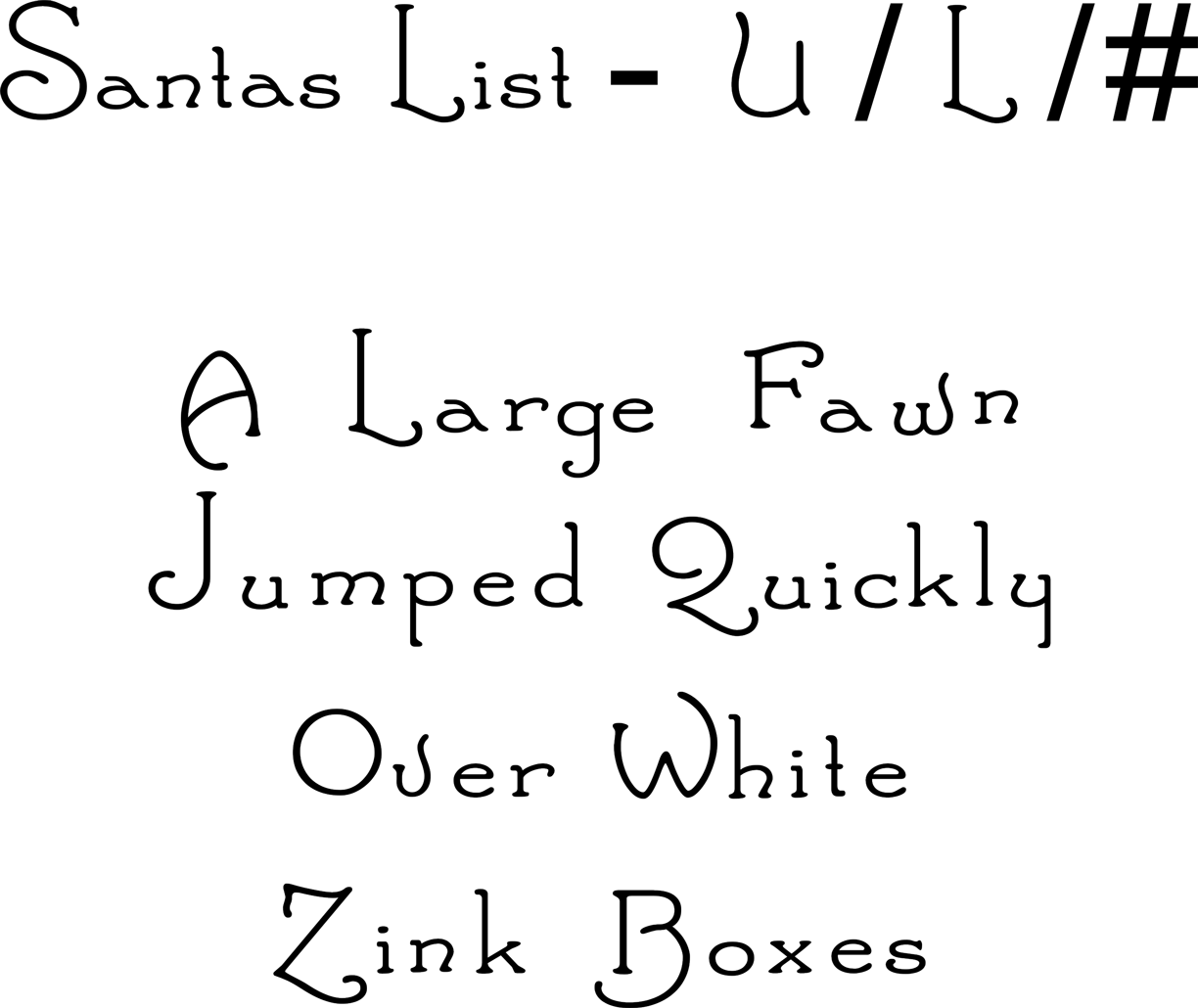 Santas List 3mm - Stamp Yours