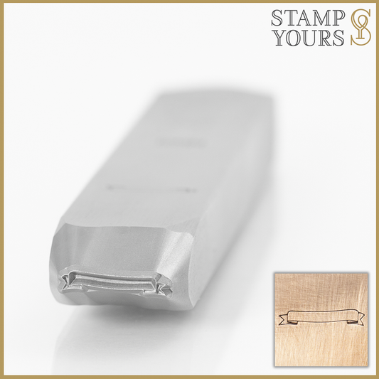 Scroll Banner Metal Design Stamp for Jewelry and Stainless Steel By Stamp Yours