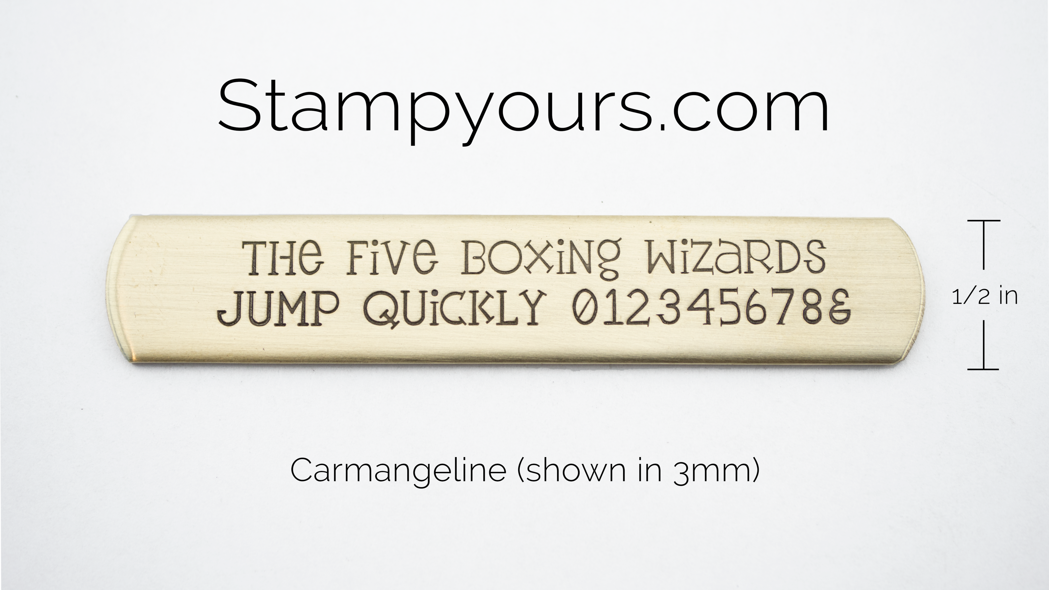 Carmangeline ( 2.5mm - 4.5mm ) - Stamp Yours