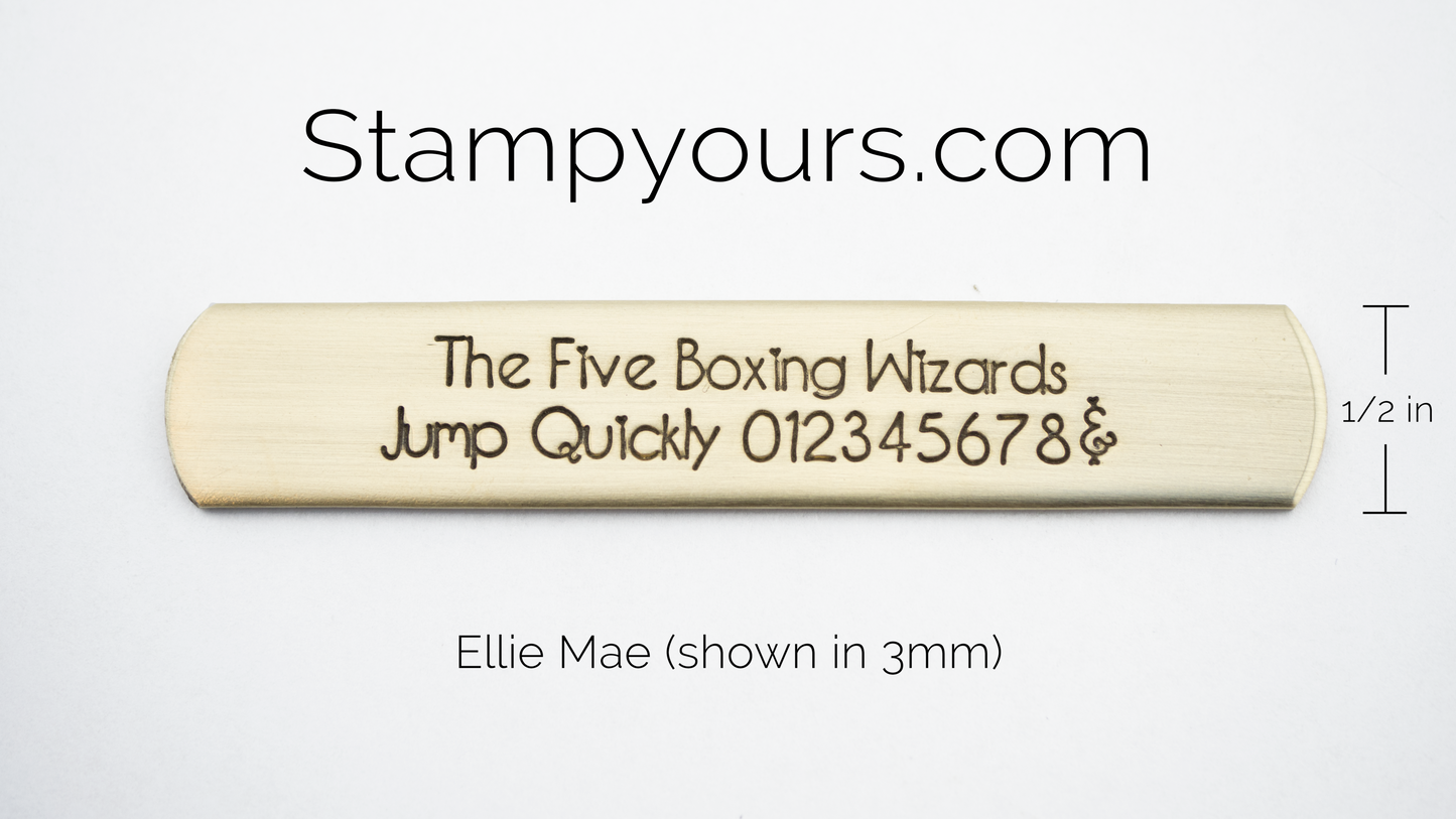 Ellie Mae ( 2.5mm - 5mm ) - Stamp Yours