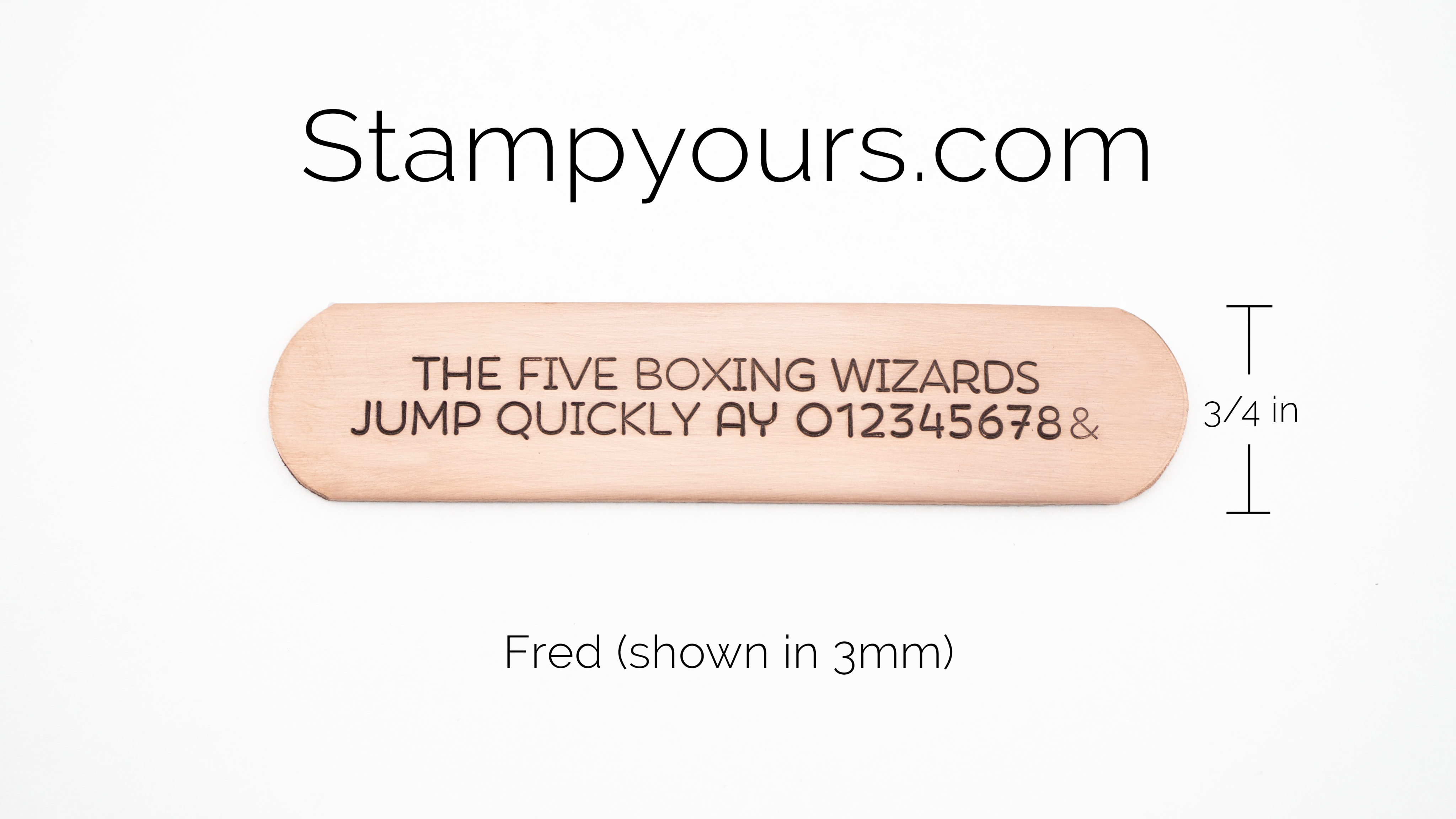 Fred ( 1.5mm - 5.5mm ) - Stamp Yours