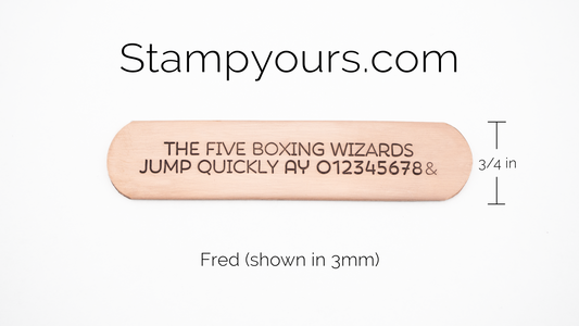 Fred ( 1.5mm - 5.5mm ) - Stamp Yours
