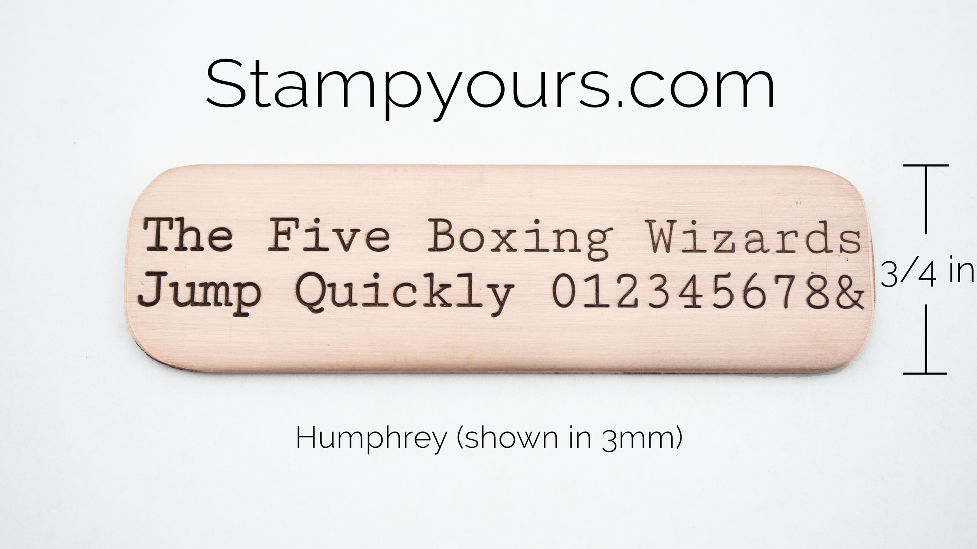 Humphrey ( 1mm - 6mm ) - Stamp Yours