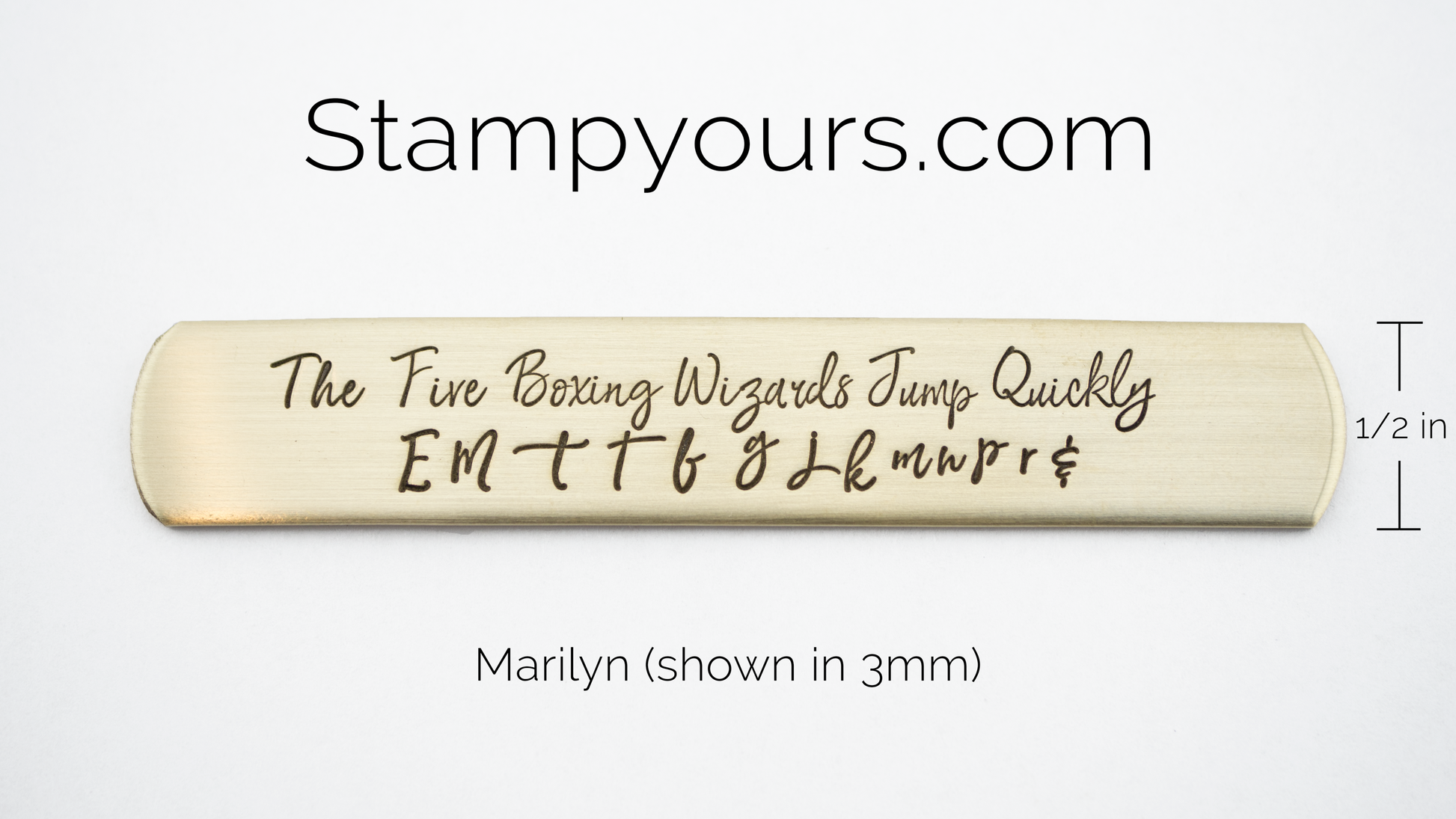 Marilyn ( 3mm - 5.5mm ) - Stamp Yours