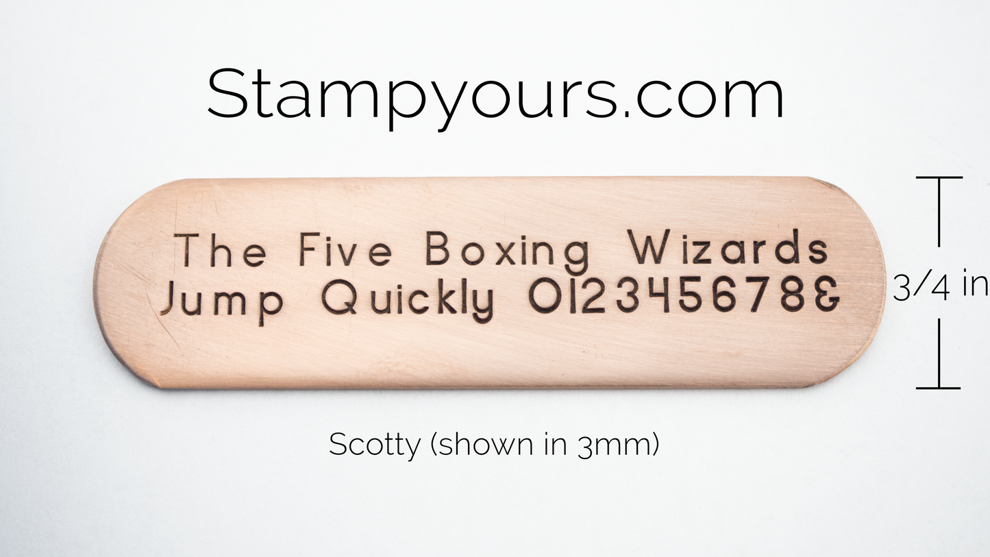 Scotty ( 1.5mm - 6mm ) - Stamp Yours