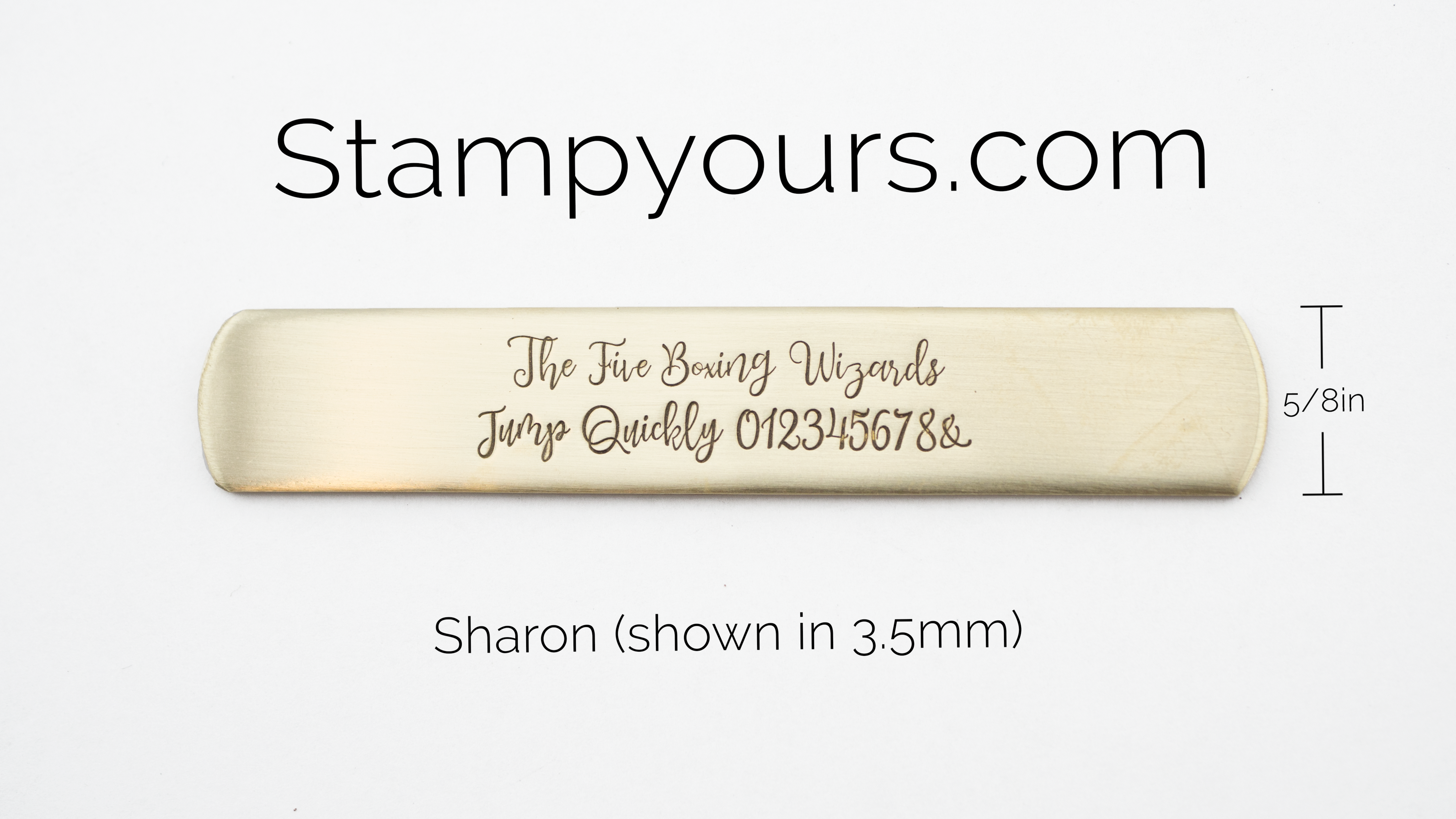 Sharon ( 3.5mm - 5mm ) - Stamp Yours