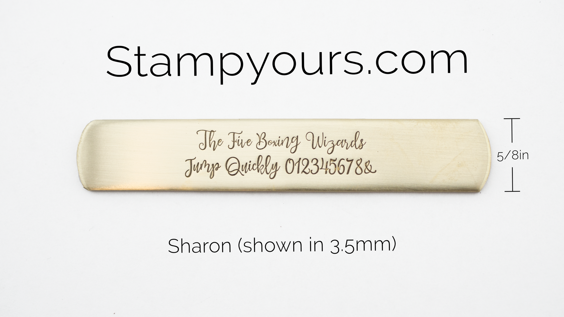 Sharon ( 3.5mm - 5mm ) - Stamp Yours