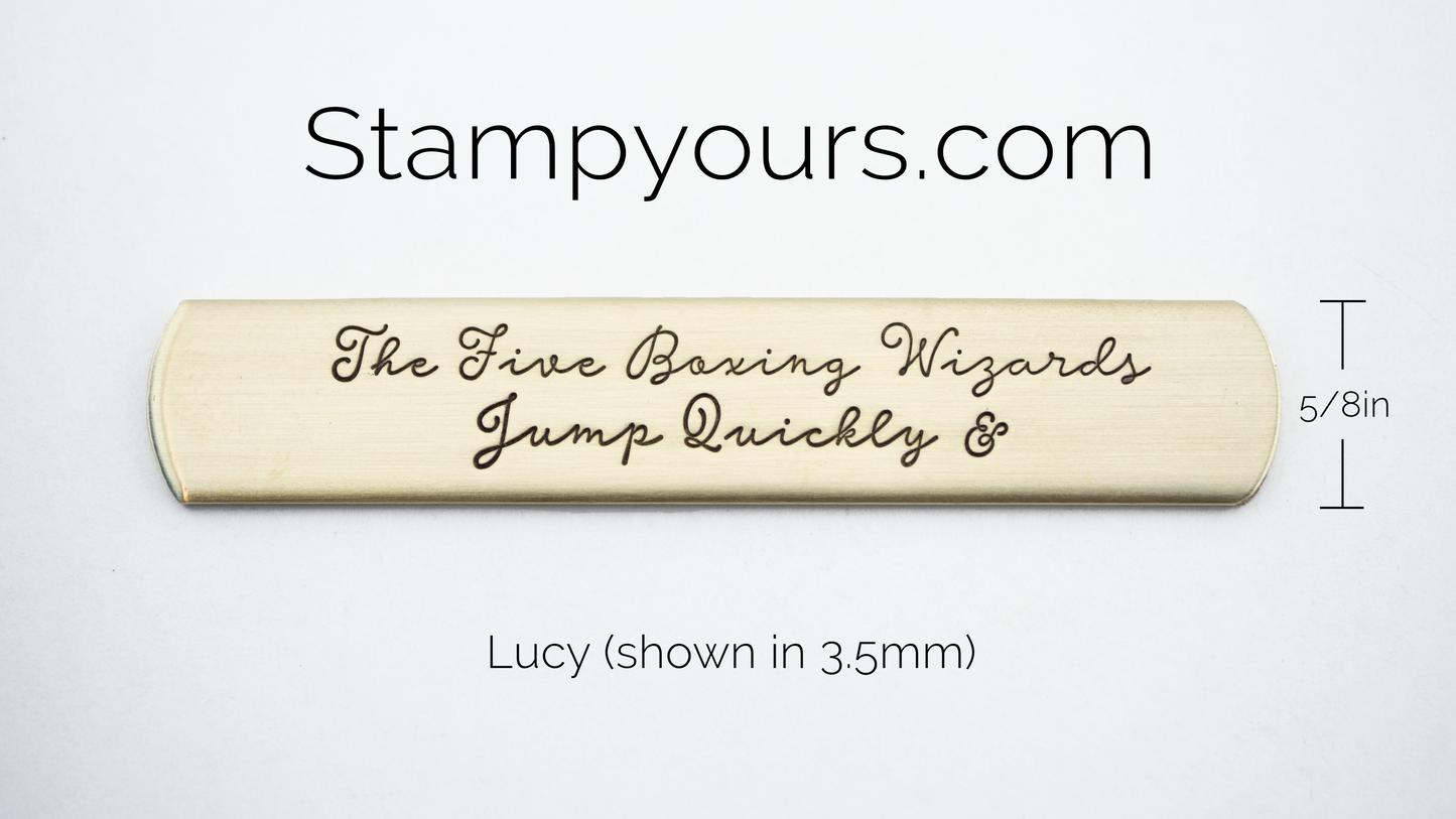Lucy ( 3.5mm - 4.5mm ) - Stamp Yours
