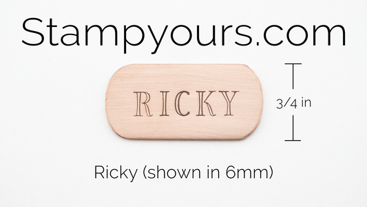 Ricky ( 4mm - 6mm ) - Stamp Yours