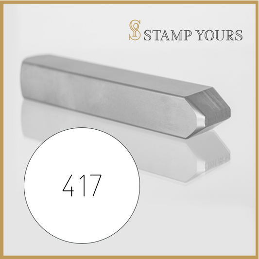 417 Marking Metal Hand Stamp By Stamp Yours