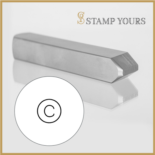 Copyright C Symbol Marking Metal Hand Stamp By Stamp Yours