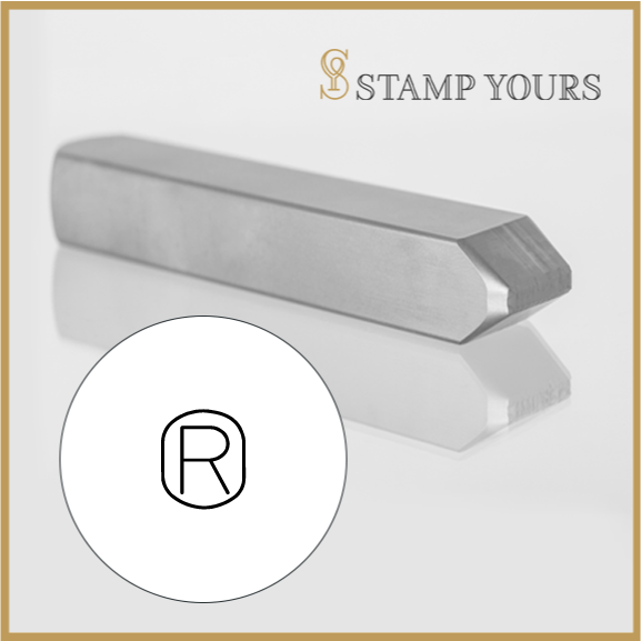 Registered R Symbol Marking Metal Hand Stamp By Stamp Yours