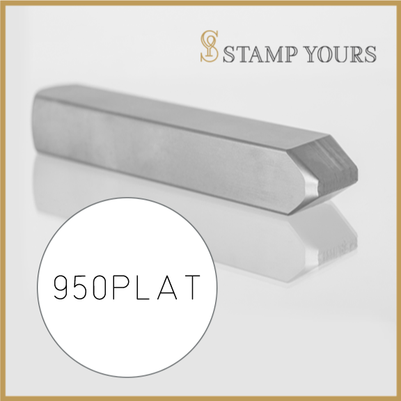 950PLAT Marking Metal Hand Stamp By Stamp Yours