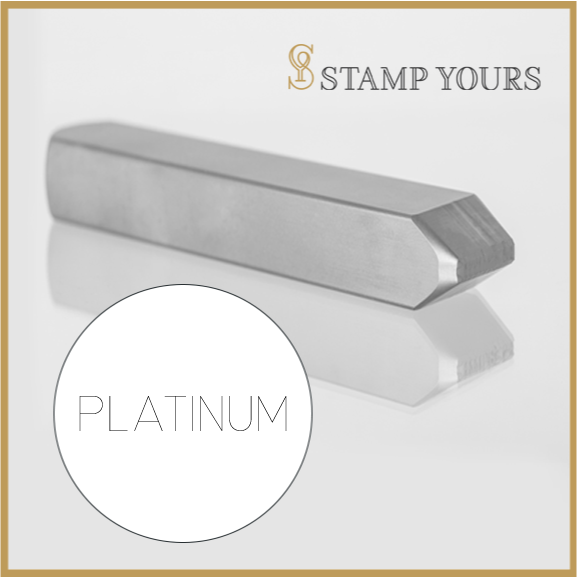PLATINUM Marking Metal Hand Stamp By Stamp Yours