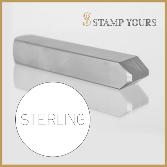 STERLING Marking Metal Hand Stamp By Stamp Yours