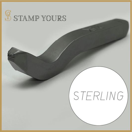 STERLING(ITALIC) Inside Ring Stamp By Stamp Yours