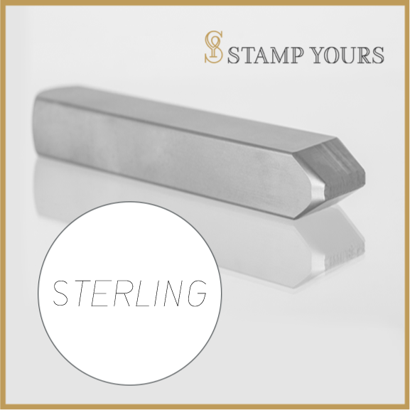 STERLING(ITALIC) Marking Metal Hand Stamp By Stamp Yours