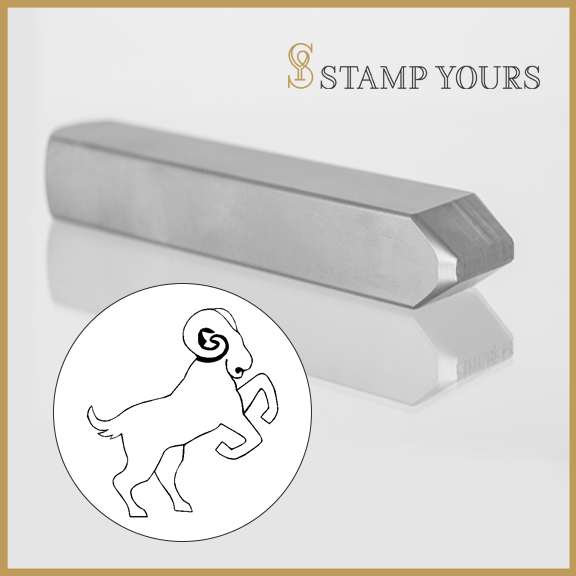 Ram Zodiac Animal Metal Stamp - Stamp Yours