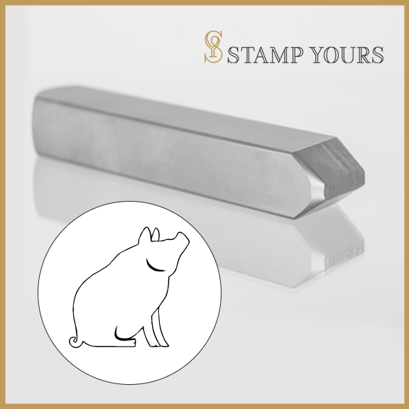 Pig Zodiac Animal Metal Stamp - Stamp Yours
