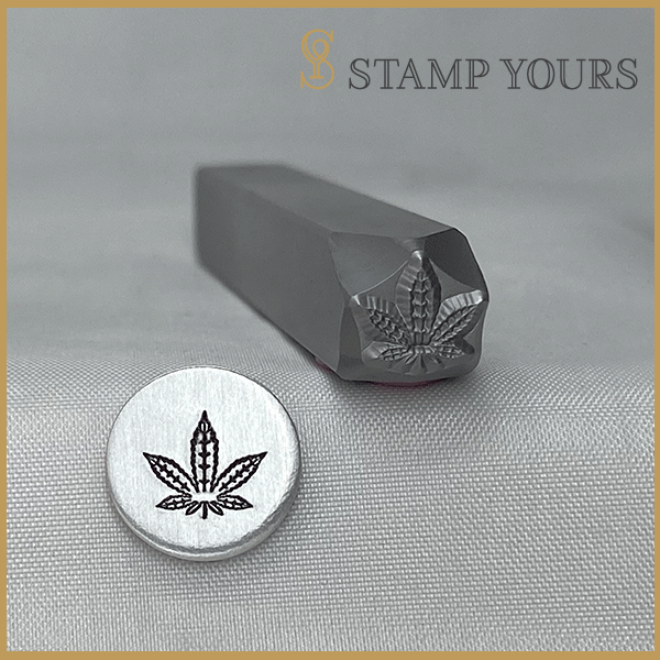 Hemp Leaf Metal Stamp - Stamp Yours