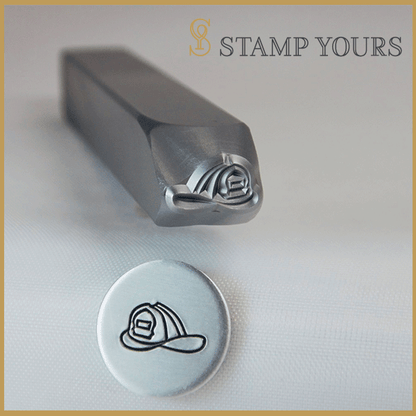 Fireman Helmet Metal Stamp - Stamp Yours