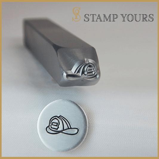 Fireman Helmet Metal Stamp - Stamp Yours