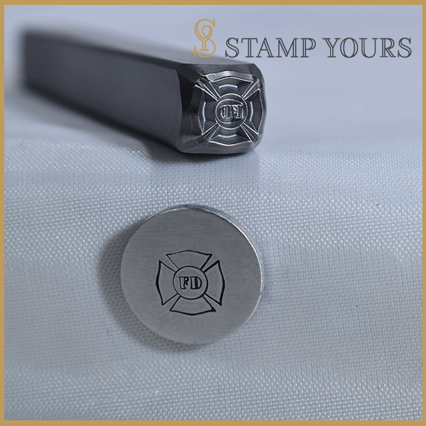 Fireman Badge Metal Stamp - Stamp Yours