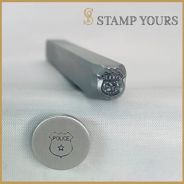 Police Badge Metal Stamp - Stamp Yours