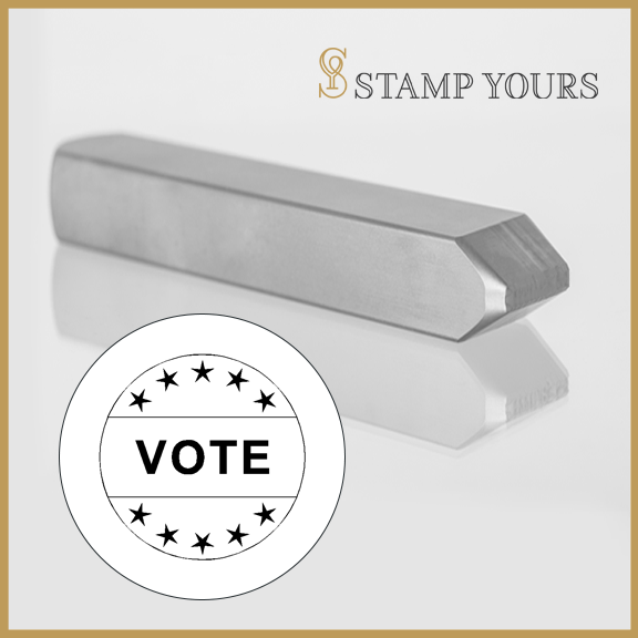Vote Metal Stamp - Stamp Yours