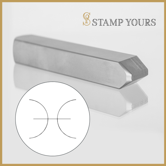 Pisces Symbol Metal Stamp - Stamp Yours