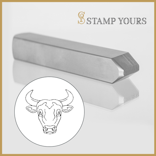 Taurus  Sign Icon Metal Stamp - Stamp Yours