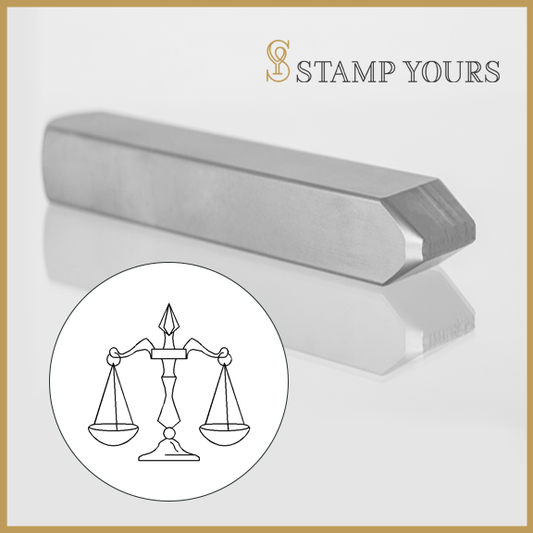 Libra Sign Icon Metal Stamp - Stamp Yours